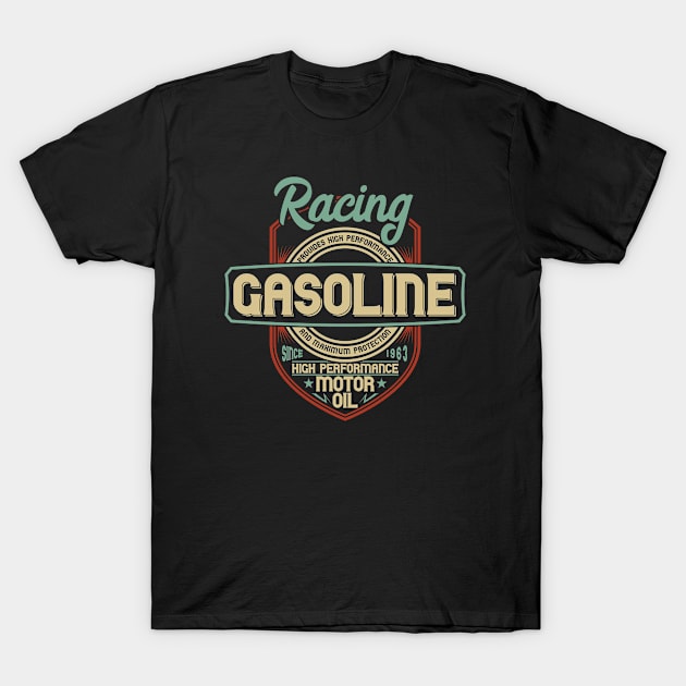 Racing Gasoline T-Shirt by JabsCreative